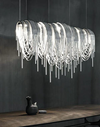 Luxury Tassel LED Chandelier – Modern Ambient Ceiling Light