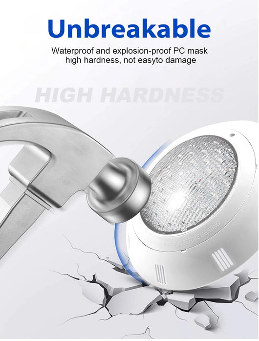 IP68 RGB LED Underwater Pool Light – Color-Changing Pool Lamp with Remote