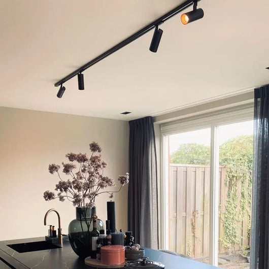 LED COB Track Light Set – Adjustable Spotlight Rail System