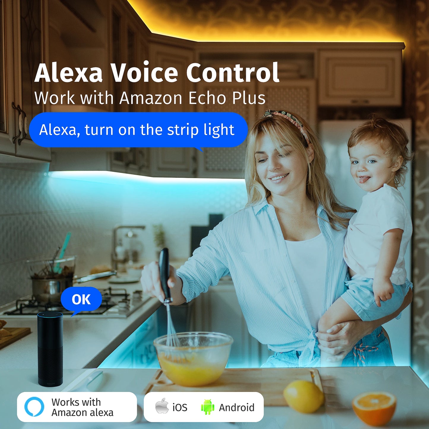 Smart Dimmable Ambiance LED Kit  &   Controller