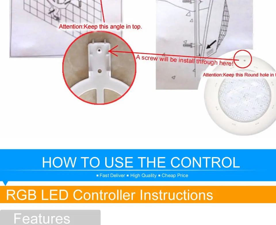 LED Swimming Pool Light 12V IP68