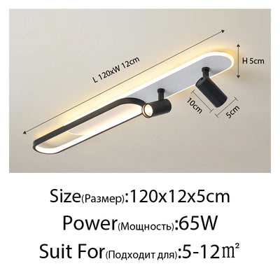 Modern Acrylic LED Chandelier – Adjustable Spotlights, Dimmable