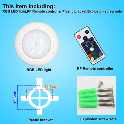 IP68 LED Pool Light – 12V Underwater Swimming Pool Lamp (RGB / White Options)