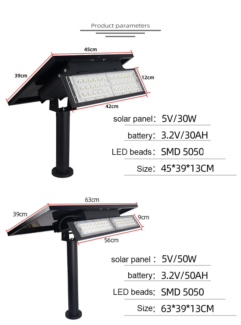 Outdoor IP65 Solar Powered LED Sign & Billboard Light