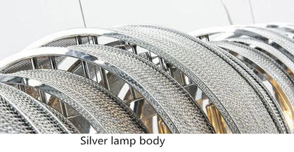 Modern Luxury Tassel LED Chandelier with Ambient Downward Lighting