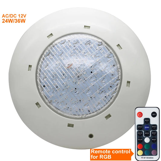 Swimming Pool Light 12V Ip68 Underwater Lamp 24W 36W Waterproof Leds SPA Lighting Pond RGB Warm/Cold White Led Piscina