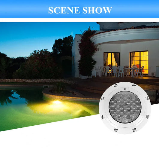 IP68 RGB LED Underwater Pool Light – Color-Changing Swimming Pool Lamp with Remote