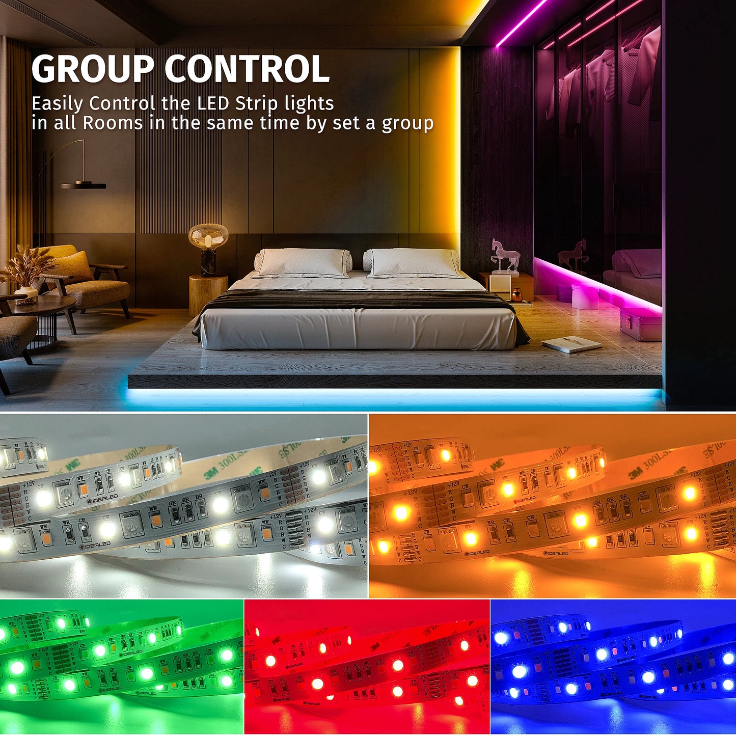 Smart Dimmable Ambiance LED Kit  &   Controller