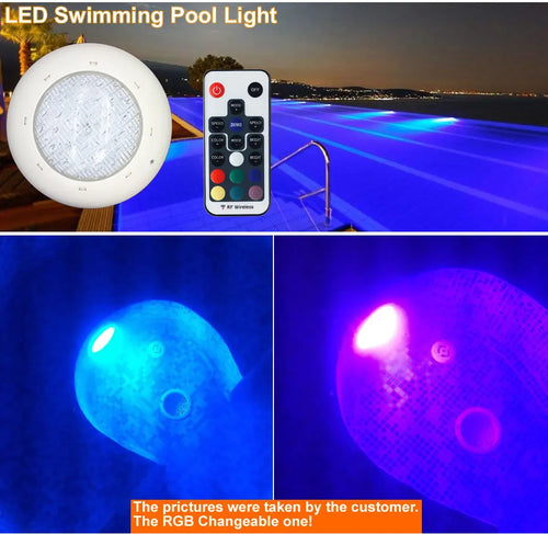 IP68 LED Pool Light – 12V Underwater Swimming Pool Lamp (RGB / White Options)