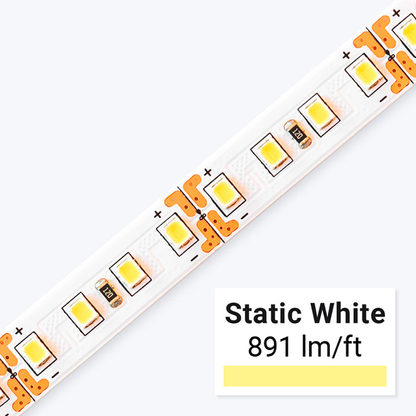 16FT Reel 3000K Warm White UltraBright™ Render Series LED Strip Light - High CRI 98 - High TLCI 99 with Wire Leads