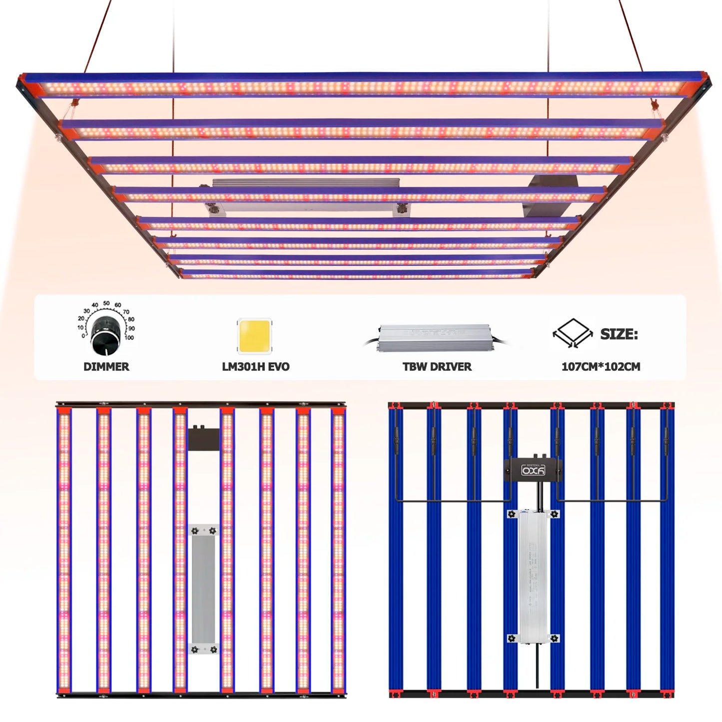 1000W / 1500W / 2000W LED Grow Light