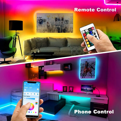 Led Smart Strip Lights with App Control Remote