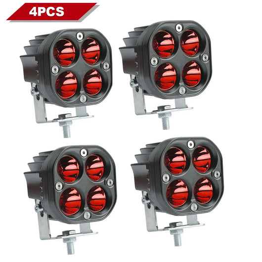 3-Inch Dual-Color LED Light Bar – Red & Green Off-Road Spotlight IP67
