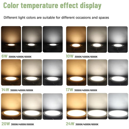 Recessed LED Downlight with Universal Voltage and 249–2000 Lumen Output