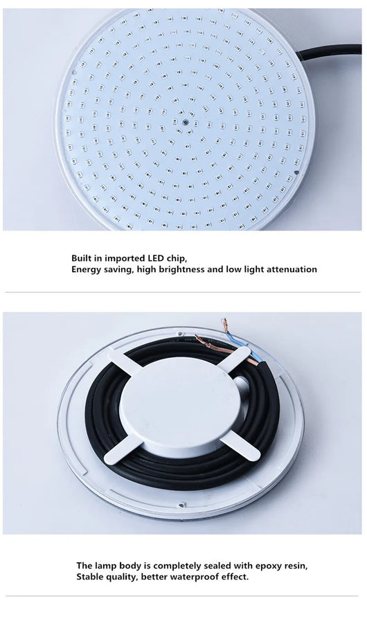 18W RGB LED Underwater Pool Light – IP68 Waterproof with Remote Control