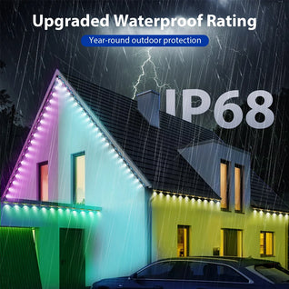 100ft Smart RGB Outdoor LED Strip Lights – Waterproof App & Voice Control