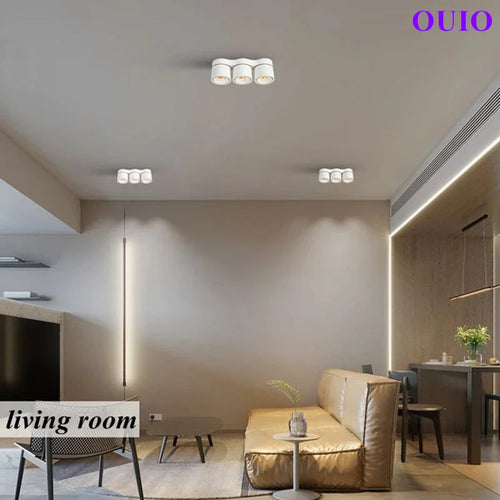 Super Bright Folding Rotating LED Downlight – COB Ceiling Spotlight (30W–72W)