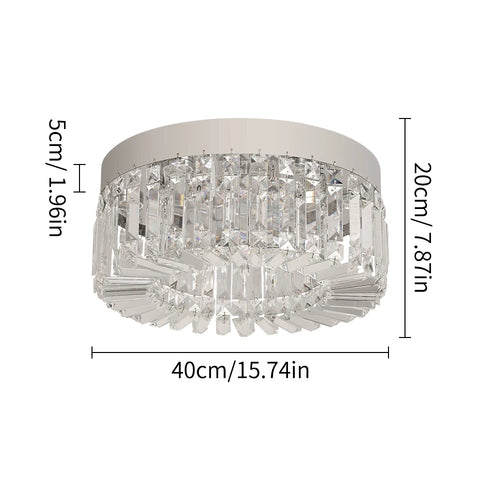 Gold Luxury Crystal Ceiling Lamp Living Room Modern Chandeliers Decoration LED Ceiling Lights Lighting Fixture Diameter 40/50cm