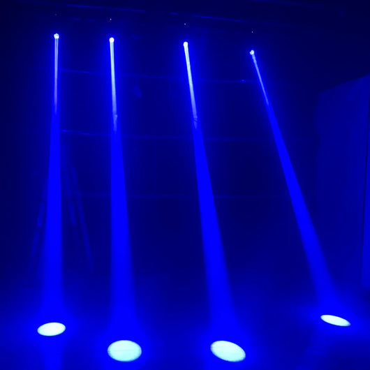 120W LED Beam Moving Head Stage Lights – RGB DMX512 DJ Disco Lighting (2Pcs)