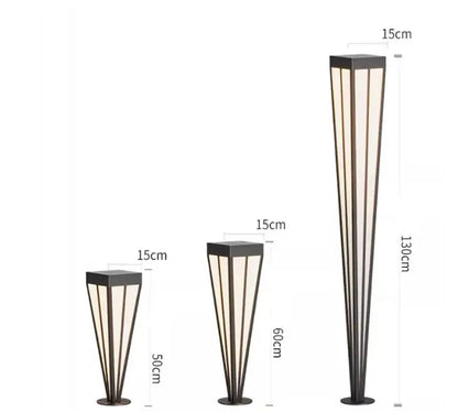 Solar LED Lawn Light Solar Garden Light 12W Solar LED Outdoor Aluminum Acrylic Garden Bollard