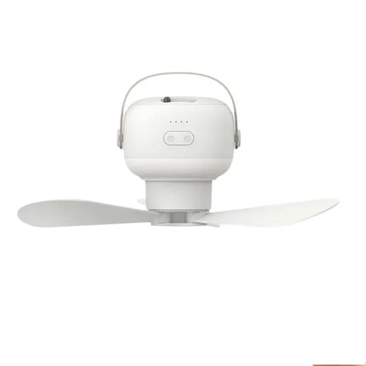 Portable Rechargeable Ceiling Fan with LED Light & Remote Control