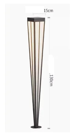 Solar LED Lawn Light Solar Garden Light 12W Solar LED Outdoor Aluminum Acrylic Garden Bollard