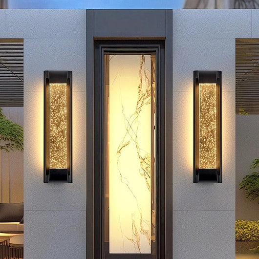 Modern Outdoor Waterproof Crystal LED Wall Lamp for Villa, Courtyard, Balcony &amp; Patio