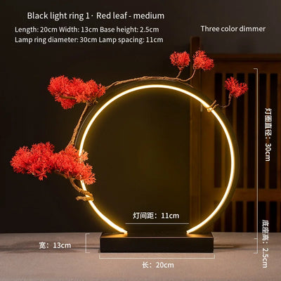 LED Ring Light Night Lamp – USB Dimmable Decorative Atmosphere Light for Home & Gifts