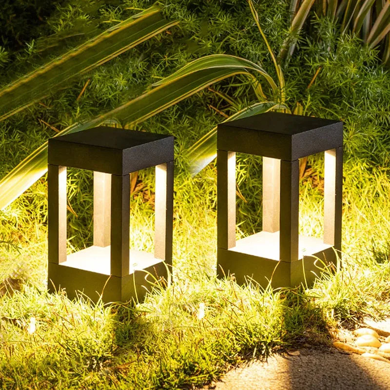 Outdoor Lawn Lights LED IP54 Waterproof Warm Light Lawn Lamp Landscape Walkway Lighting Porch Patio Ambiance Decoration Lighting