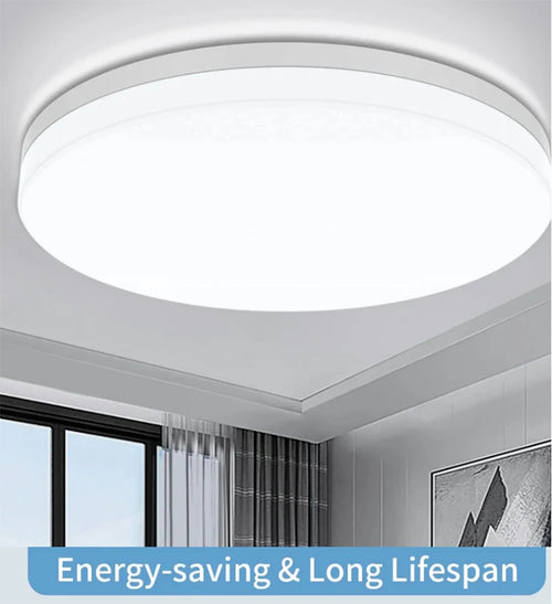 Ultra-Thin Round LED Ceiling Light – Modern Flush Mount Lamp