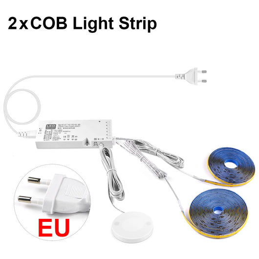 COB LED Strip Wall Light – Touch Dimmable Up & Down Lighting