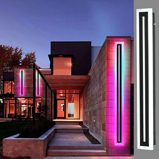 Modern LED Outdoor Wall Sconce – IP67 Frosted Acrylic Light