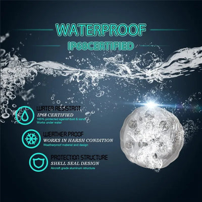 Submersible Led Lights With Remote Battery Operated Underwater Pond Bathtub Hot Tub Spa Swimming Pool Fountain Vases Fish Tank