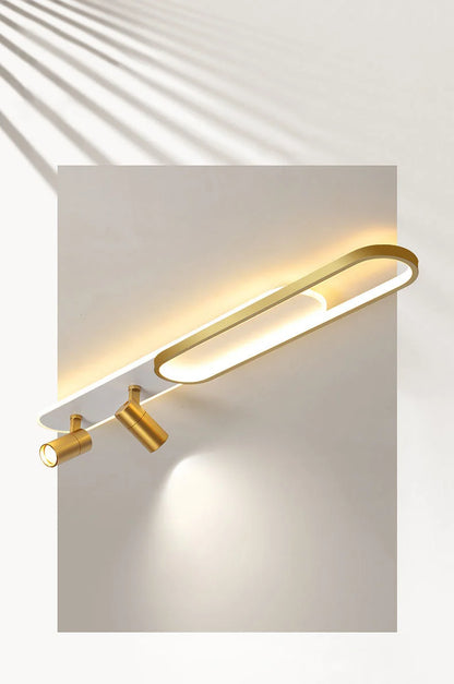 Modern Acrylic LED Chandelier with Adjustable Spotlights and Dimmable Lighting