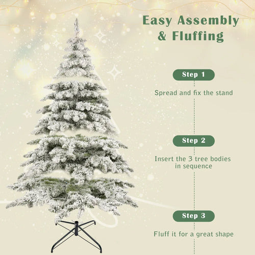 7.5ft Christmas Tree, 400 LED Lights, 1050 Bendable Branches, Creative Decor Ideal Xmas Tree