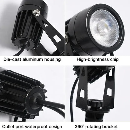 Smart RGB Landscape Light LED Garden Lamp Waterproof APP Control 16 Million Colors Outdoor Yard Lawn Spotlights