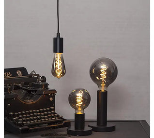 Vintage LED Edison Bulb – Smoky Gray Spiral Filament (ST64 / G95 / G125)