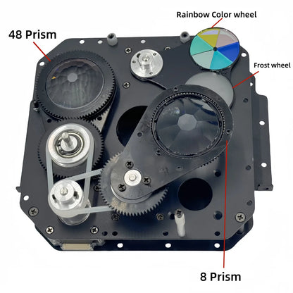 380W 20R Moving Head Beam Light – DMX512 Stage Lighting with Dual Prism, 14 Gobos & RGB Halo Effects