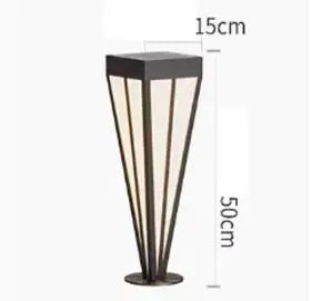 Solar LED Lawn Light Solar Garden Light 12W Solar LED Outdoor Aluminum Acrylic Garden Bollard