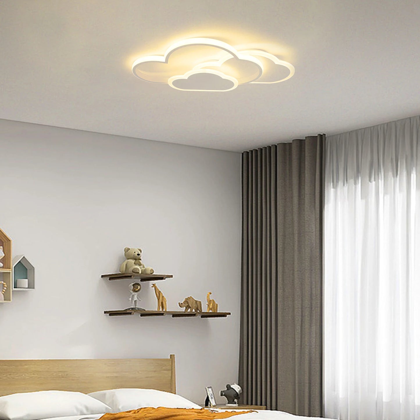 Cloud LED Ceiling Light – Adjustable Color Temperature Fixture