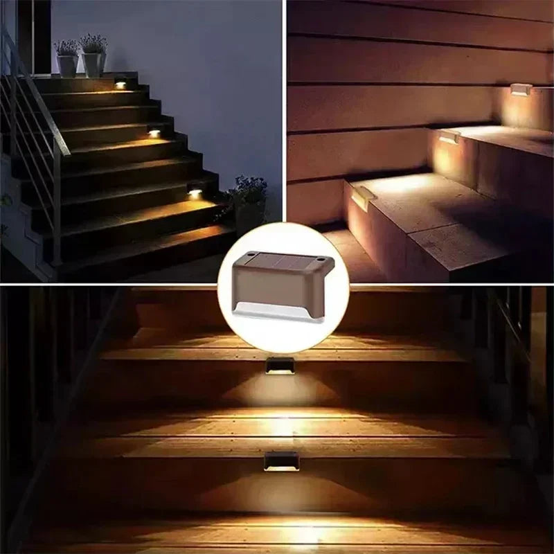 Solar Step Lights Outdoor – IP65 Waterproof LED Stair, Deck & Pathway Lights