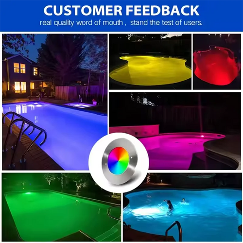Smart RGB LED Pool Light – App-Controlled IP68 Underwater Lighting