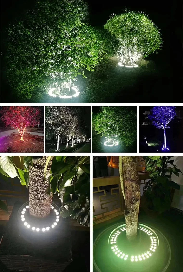 Led Tree Hug Lights Night Projection Outdoor Landscape Lamp RGB IP65 Waterproof For Home Decoration Garden Park Yard Spotlights