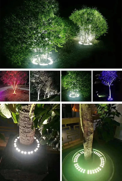 Led Tree Hug Lights Night Projection Outdoor Landscape Lamp RGB IP65 Waterproof For Home Decoration Garden Park Yard Spotlights