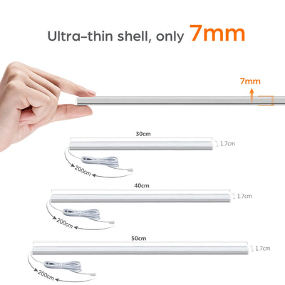 Touch Sensor LED Cabinet Light – Dimmable Under Cabinet &amp; Wardrobe Lighting