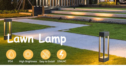 Outdoor Lawn Lights LED IP54 Waterproof Warm Light Lawn Lamp Landscape Walkway Lighting Porch Patio Ambiance Decoration Lighting