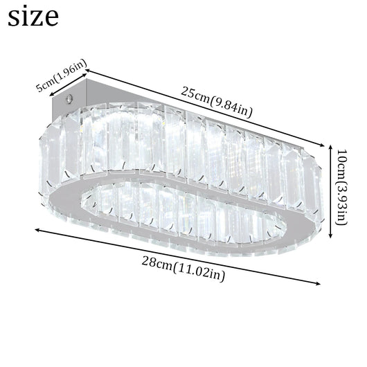 Modern Crystal LED Pendant Light – Stainless Steel Ceiling Fixture