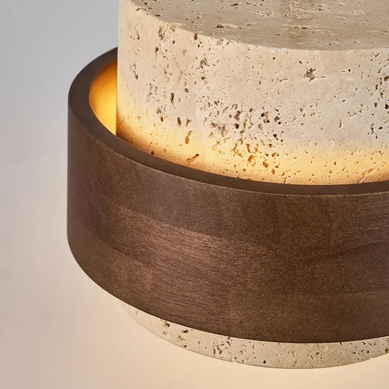 Minimalist Stone LED Pendant Light with Japanese-Inspired Design