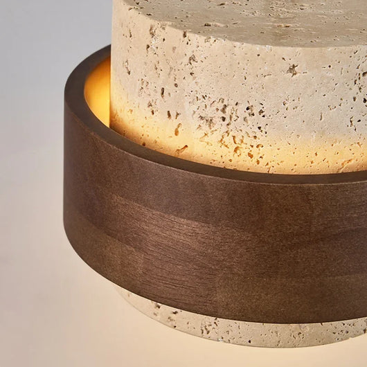 Minimalist Stone LED Pendant Light – Japanese-Inspired Design