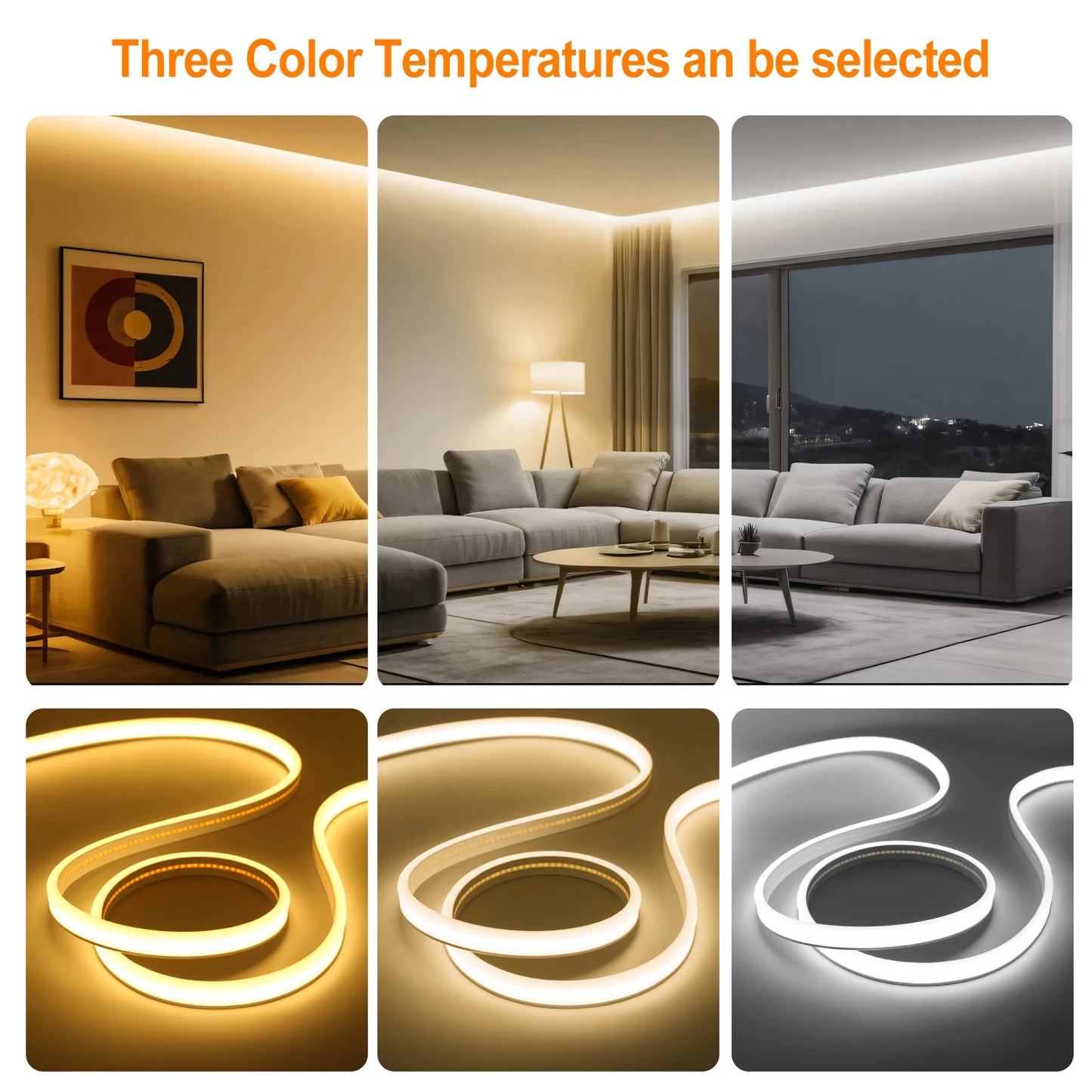 Dimmable COB LED Strip 12V 24V